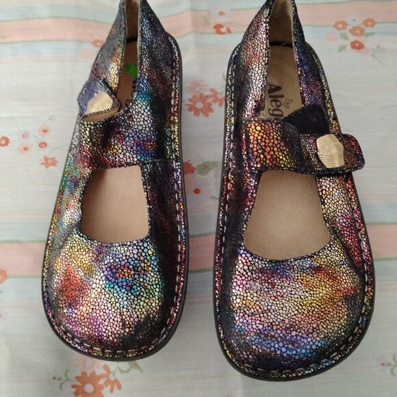 ❤️ALEGRIA Paloma Aura Rainbow Multicolor Mary Jane Comfort Shoes 7 37 - Picture 4 of 9
